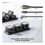 Unitek SnapHold Magnetic Cable Clips with Base T1117ABK01