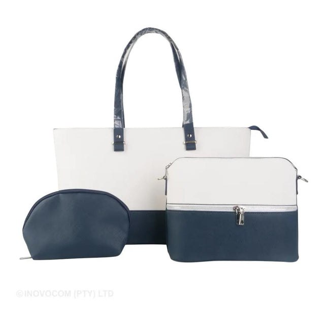 Kenton 15.6-inch Ladies Notebook Bag Blue and Cream T230419-BLUE/CREAM