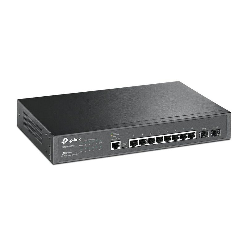 TP-Link T2500G 10TS TL SG3210 JetStream 8-port Gigabit L2+ Managed Switch with 2 SFP Slots
