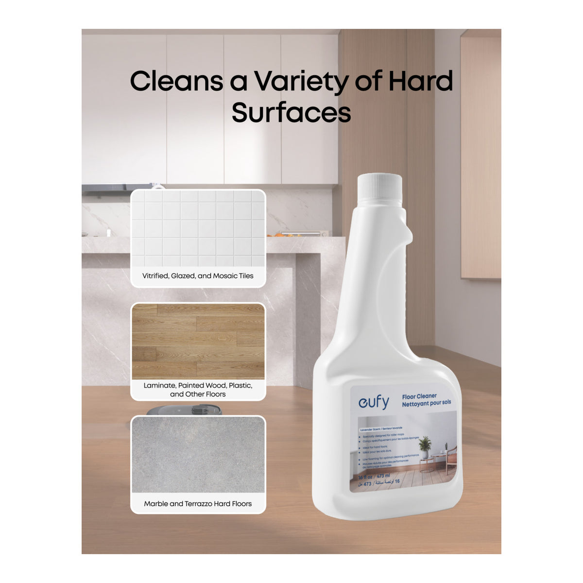 Eufy 473ml Floor Cleaner for E28 and C28 RoboVac T290SA10