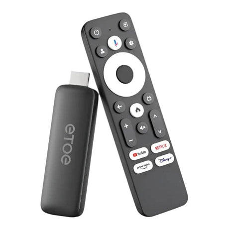 ETOE T2 Certified 4K UHD Google Android Smart TV Stick T2GTV