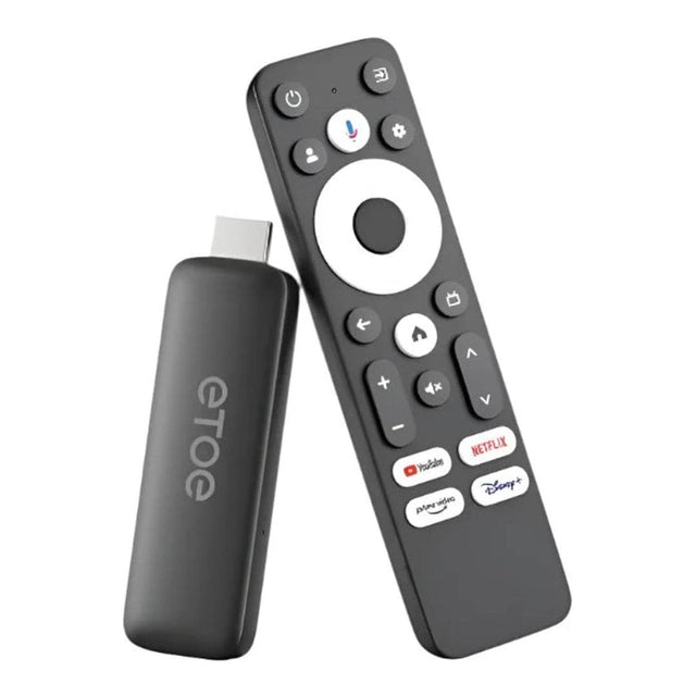 ETOE T2 Certified 4K UHD Google Android Smart TV Stick T2GTV