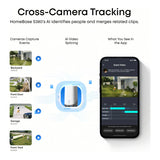 Eufy SoloCam E42 4K UHD AI 360-degree PTZ Wireless Outdoor Solar Network Camera T8173321