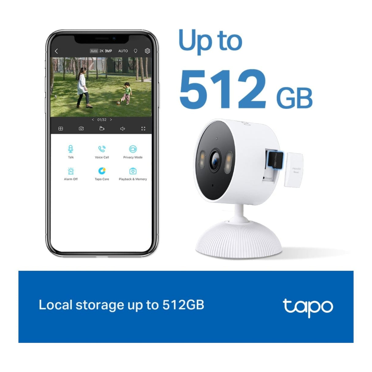 TP-Link Tapo C113 2K 3MP 3.16mm Wi-Fi Home Security Camera