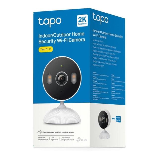 TP-Link Tapo C113 2K 3MP 3.16mm Wi-Fi Home Security Camera