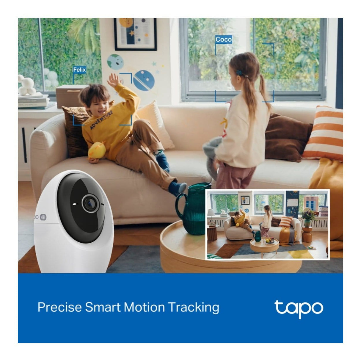 TP-Link Tapo C260 4K 8MP 4.3mm AI Wi-Fi Pan/Tilt Home Security Camera