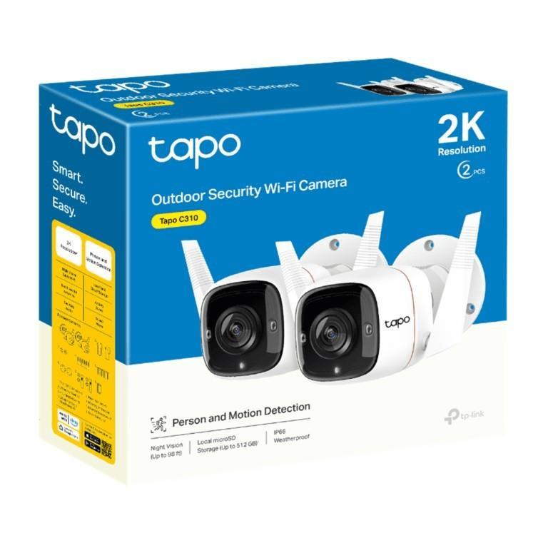 TP-Link Tapo C310P2 Outdoor Security Wireless Camera 2-pack TP-Link Tapo C310P2 Outdoor Security Wireless Camera 2-pack