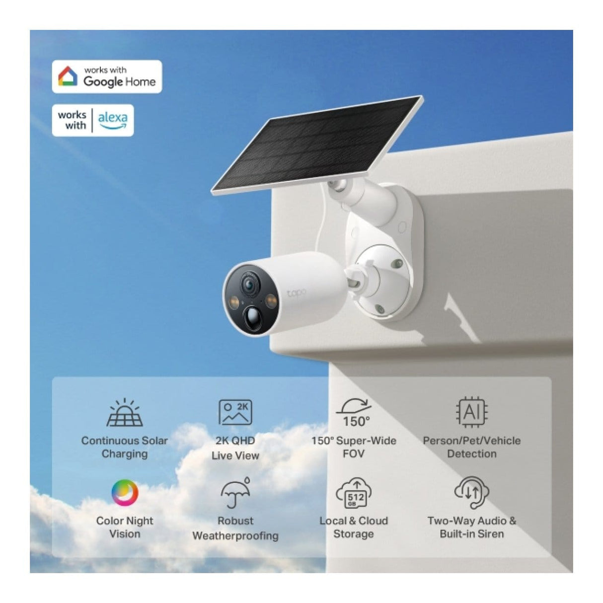 TP-Link Tapo C425 Solar-Powered Security Camera Kit