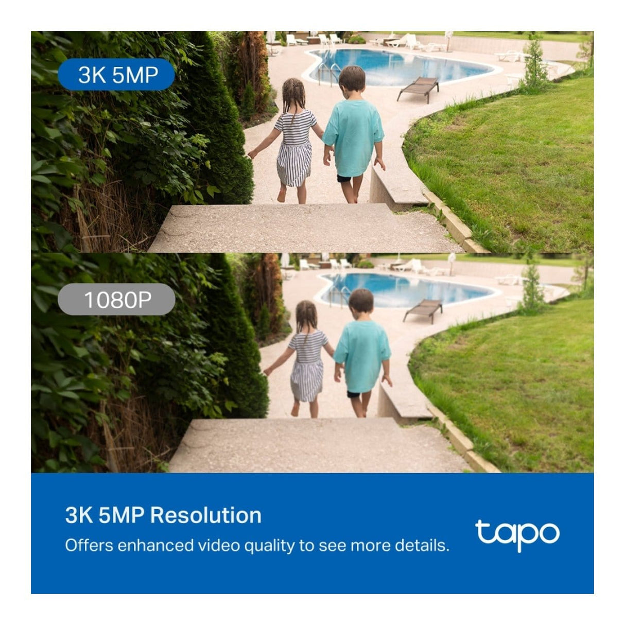 TP-Link Tapo C530WS 3K 5MP 4.0mm Wi-Fi Outdoor Pan/Tilt Security Camera
