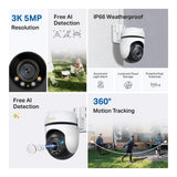 TP-Link Tapo C530WS 3K 5MP 4.0mm Wi-Fi Outdoor Pan/Tilt Security Camera