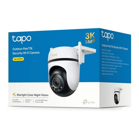 TP-Link Tapo C530WS 3K 5MP 4.0mm Wi-Fi Outdoor Pan/Tilt Security Camera