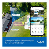 TP-Link Tapo C545D 2K 3MP 6mm Dual Lens Pan/Tilt Security Camera