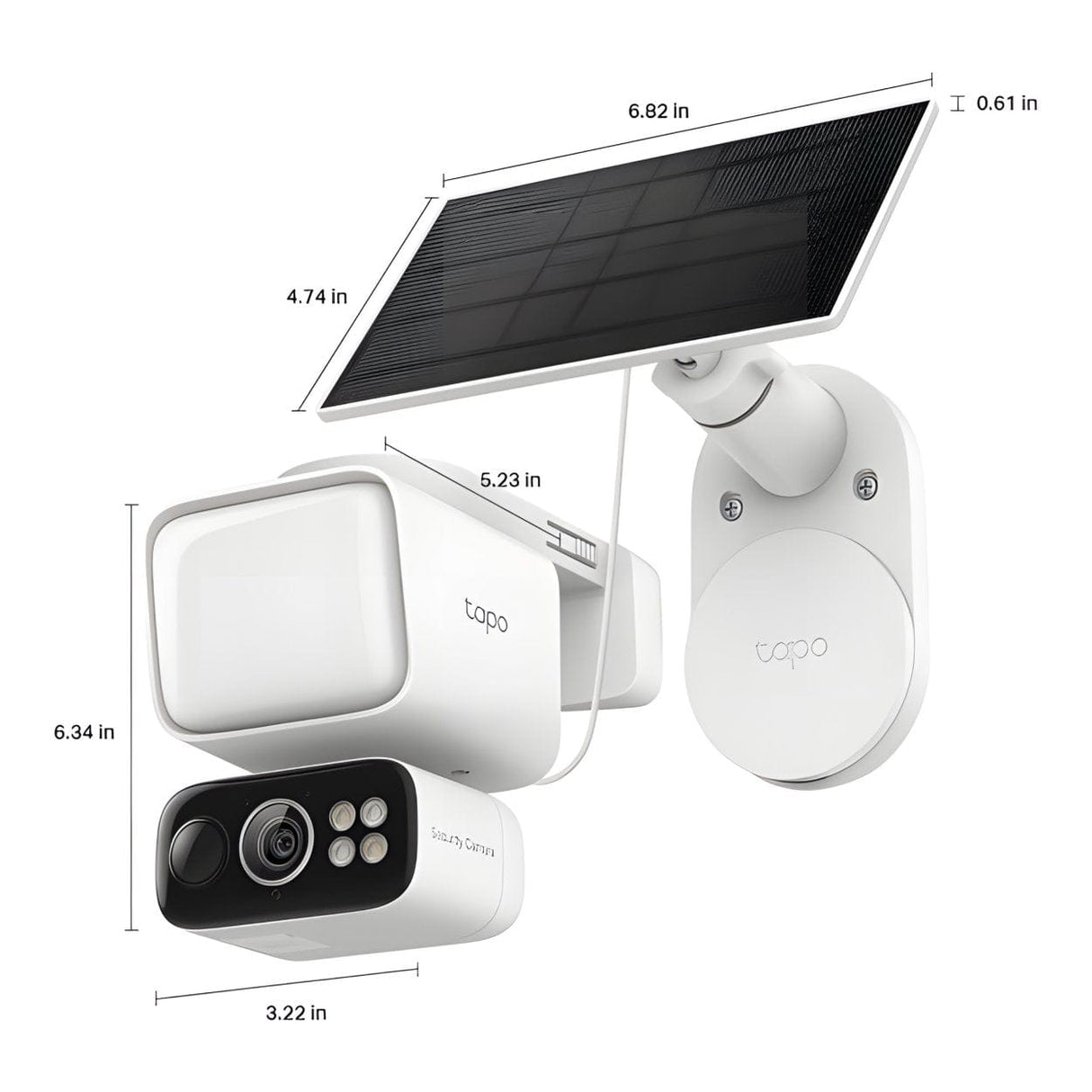 TP-Link Tapo C615F Solar-Powered Floodlight Pan Tilt Security Camera Kit TAPO C615F KIT