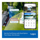 TP-Link Tapo C645D Solar-Powered Dual-Lens Pan/Tilt Security Camera Kit