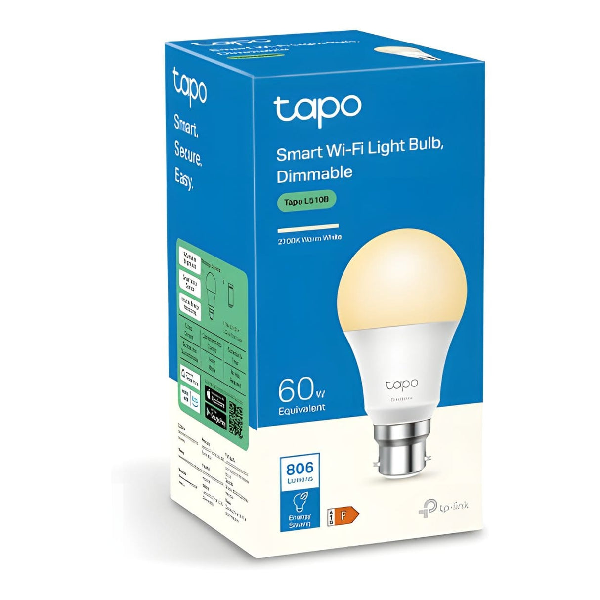 TP-Link Tapo L510B Dimmable Smart Wi-Fi Light Bulb