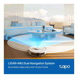 TP-Link Tapo RV30 Max Plus Robot Vacuum and Mop with Smart Auto-Empty Dock - White