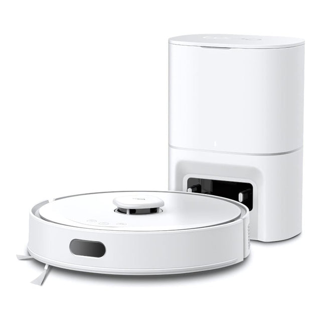 TP-Link Tapo RV30 Max Plus Robot Vacuum and Mop with Smart Auto-Empty Dock - White