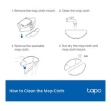 TP-Link Tapo RVA301 Washable Mop Cloth 5-pack
