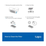 TP-Link Tapo RVA520 Robot Vacuum Washable HEPA Filter 4-pack