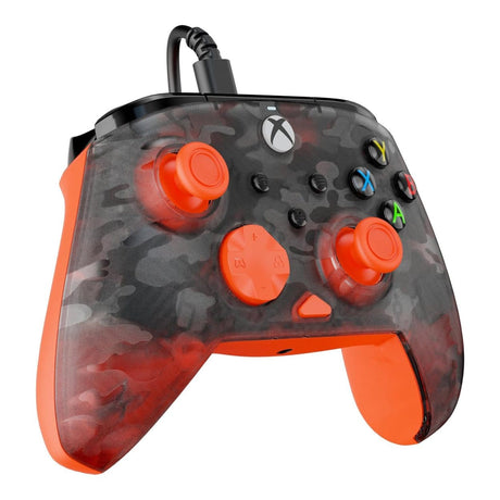 Turtle Beach Rematch Core Wired Gaming Controller for Xbox and PC - Ghost Black Camo/Orange TBC-2001-95