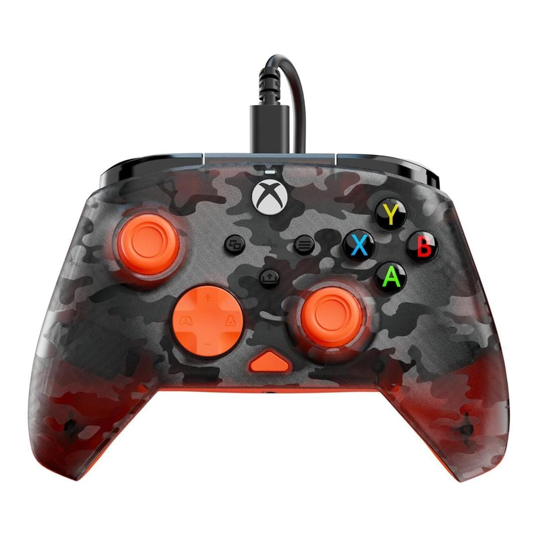 Turtle Beach Rematch Core Wired Gaming Controller for Xbox and PC - Ghost Black Camo/Orange TBC-2001-95