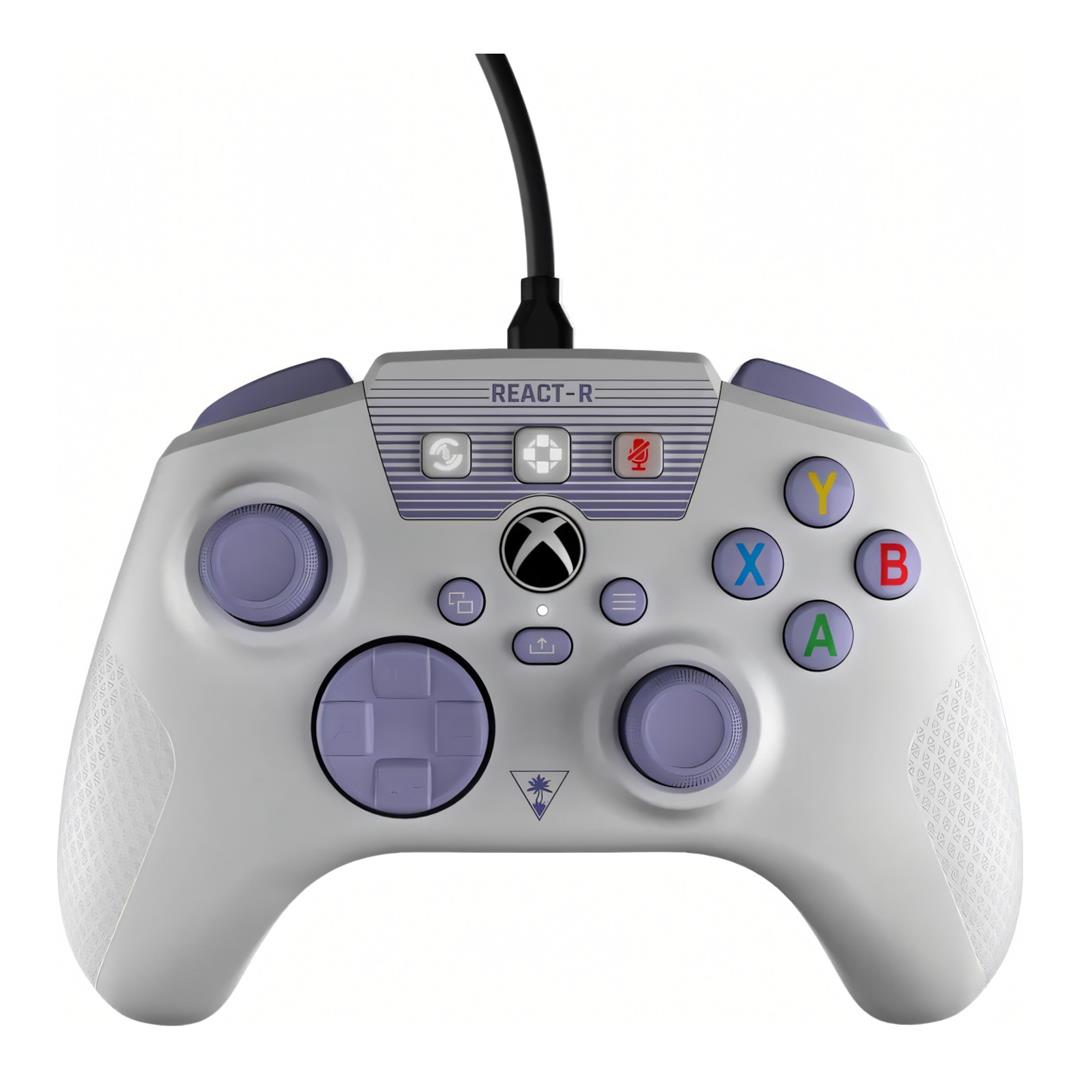 Turtle Beach React-R Wired Gaming Controller - White & Purple TBS-0732-05