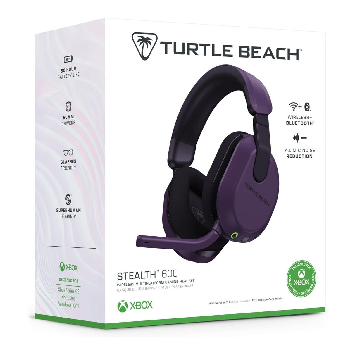 Turtle Beach Stealth 600 Wireless Gaming Headset Purple TBS-2102-45