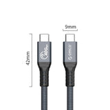 Orico CBL Thunderbolt 4 8K 60Hz Type-C Cable 0.8m Grey TBZ4-08-GY-BP