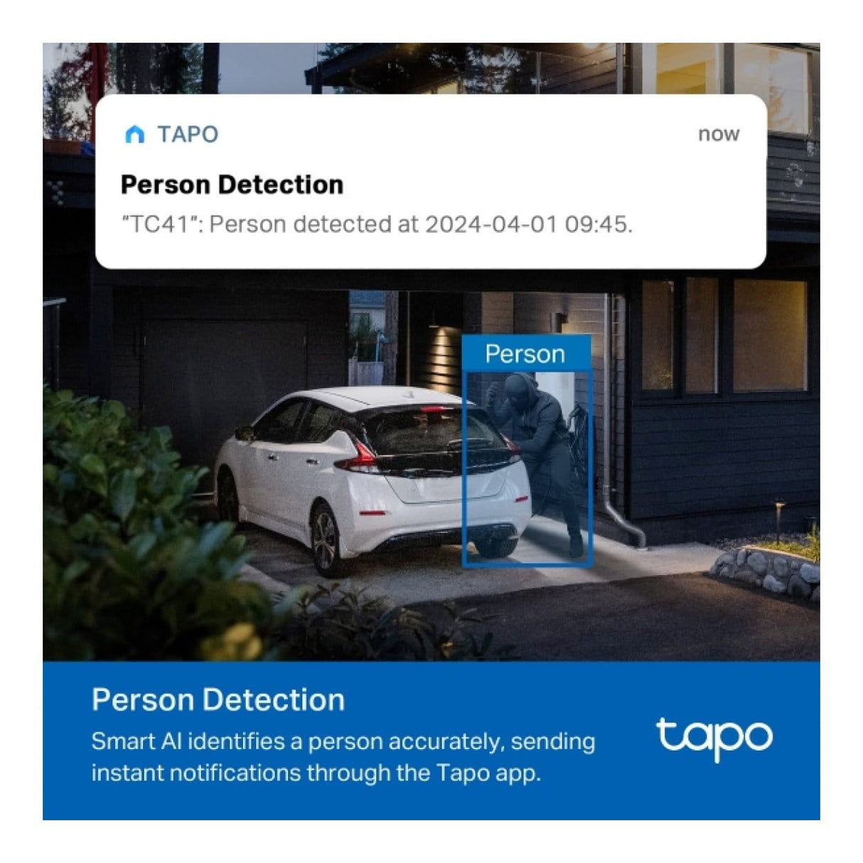 TP-Link Tapo TC41 2K Outdoor Pan and Tilt Security Wi-Fi Camera