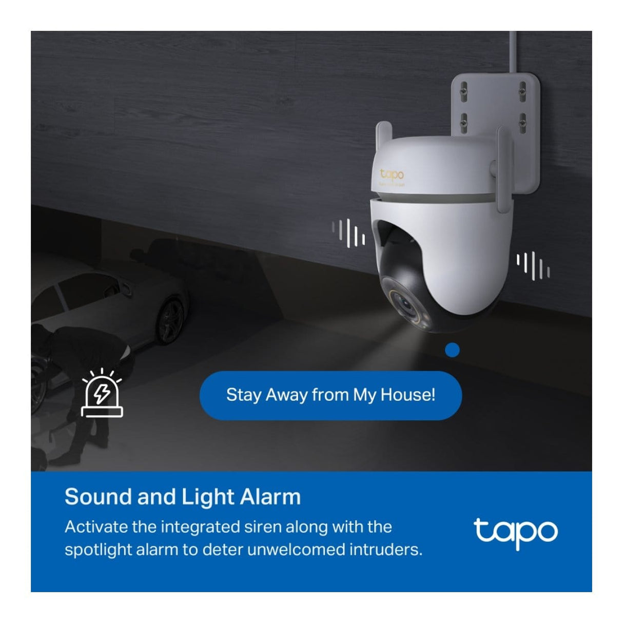TP-Link Tapo TC43 Outdoor Pan Tilt Security Wi-Fi Camera