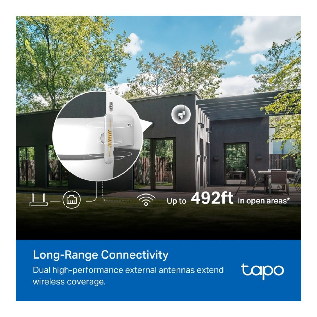 TP-Link Tapo TC43 Outdoor Pan Tilt Security Wi-Fi Camera