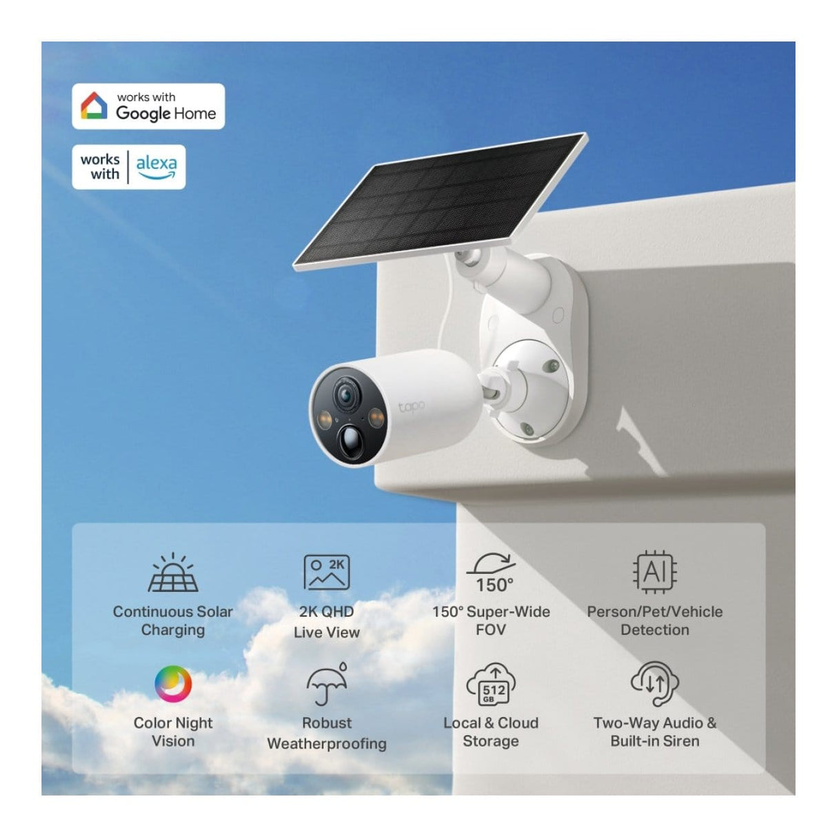 TP-Link TC85 Solar-Powered Security Camera Kit