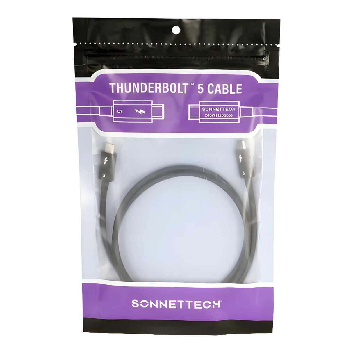 Sonnet Thunderbolt 5 Cable 0.8m Black TCB-TB5-08M