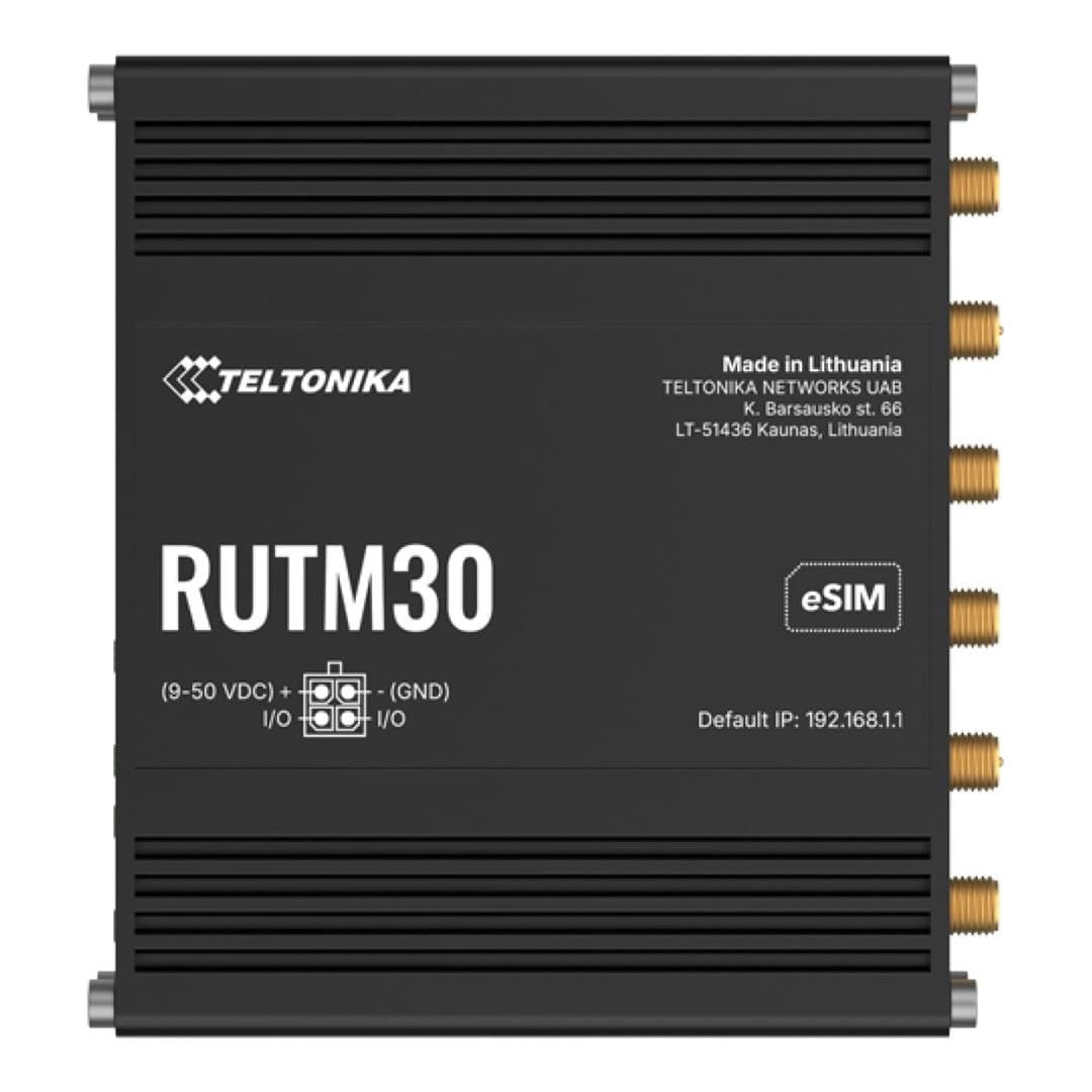 Teltonika RUTM30 ESIM LTE Wi-Fi 5 Cat 19 Industrial Compact 5G Router