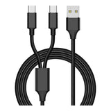 Titan Xbox Type-C to Type-A Dual Charging Cable 2m Black TG-DCCB-2MXB
