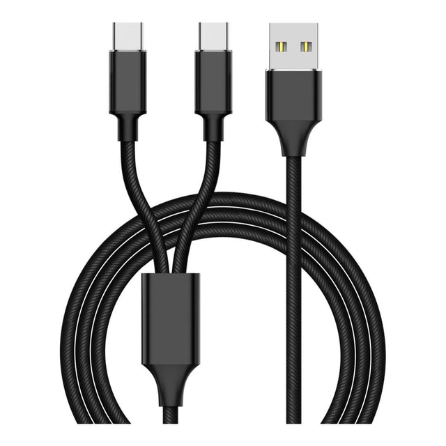 Titan Xbox Type-C to Type-A Dual Charging Cable 2m Black TG-DCCB-2MXB