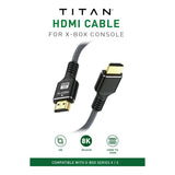 Titan 2m High-Speed HDMI Cable 2M 8K @ 60Hz for Xbox Black TG-HD-2000-XB