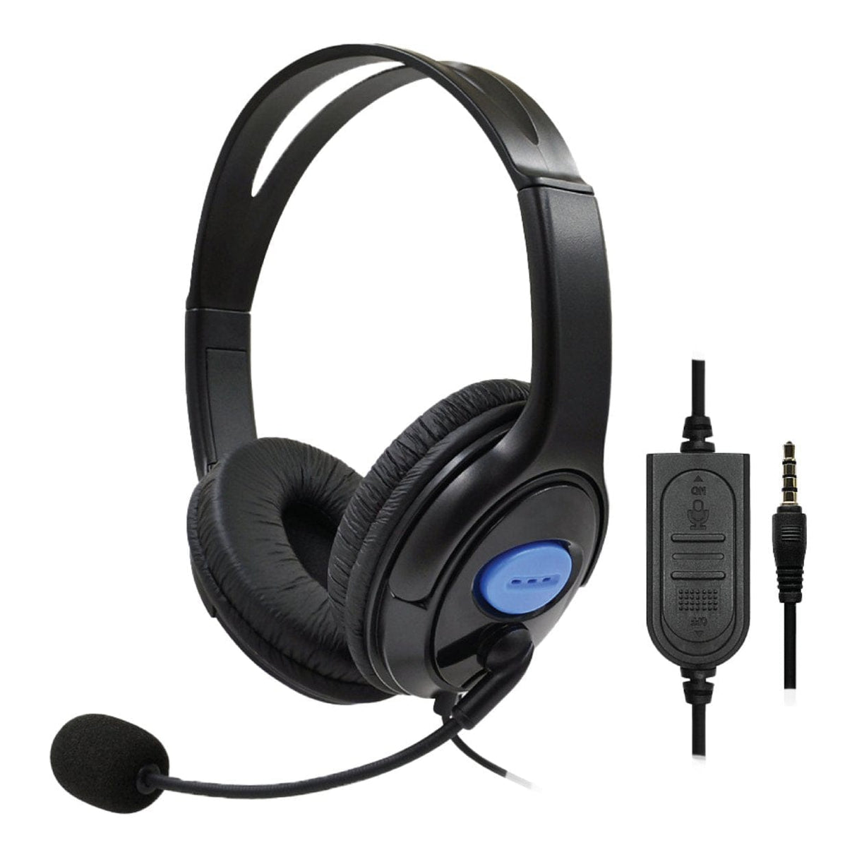 Titan Wireless Bluetooth Controller and Wired Headset Bundle for PlayStation Black TG-VW-169-BLK-HS