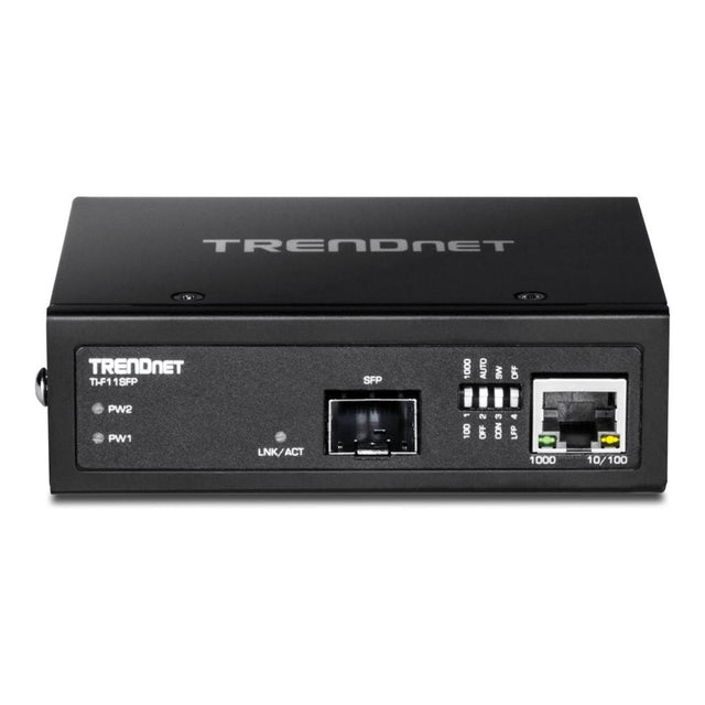 Trendnet TI-F11SFP Hardened Industrial 100/1000 Base-T to SFP Media Converter