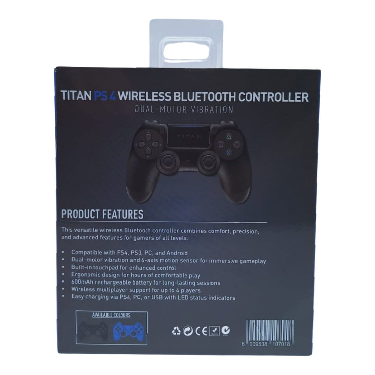 Titan Wireless Bluetooth Controller Black TIT-VW-169-BLK