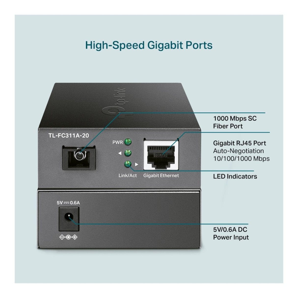 TP-Link Omada TL-FC311A-20 Gigabit WDM Media Converter