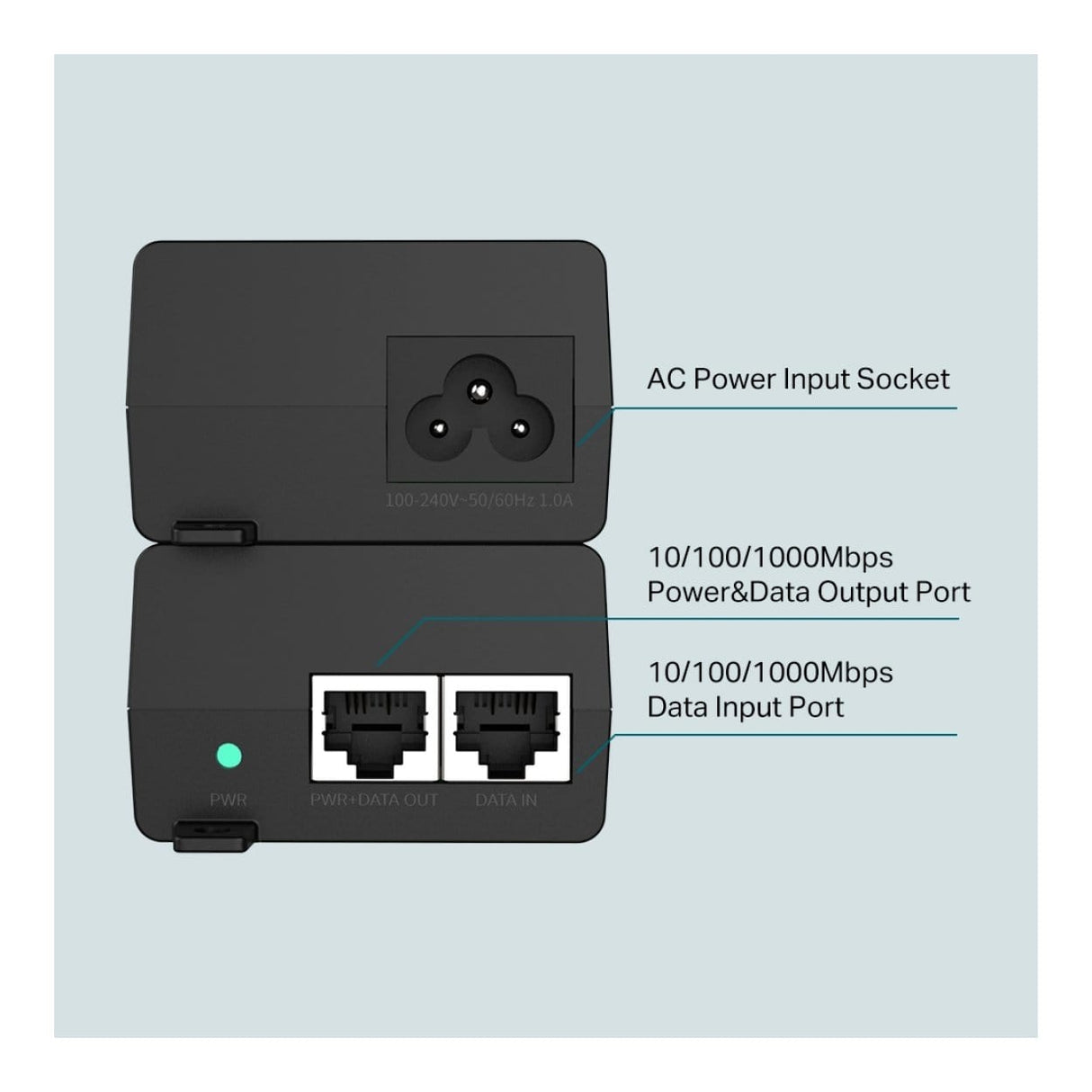TP-Link Omada TL-POE160S Gigabit PoE+ Injector