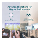 TP-Link TL-SG1005P 5-port GbE Unmanaged Desktop Switch with 4x PoE+ Ports