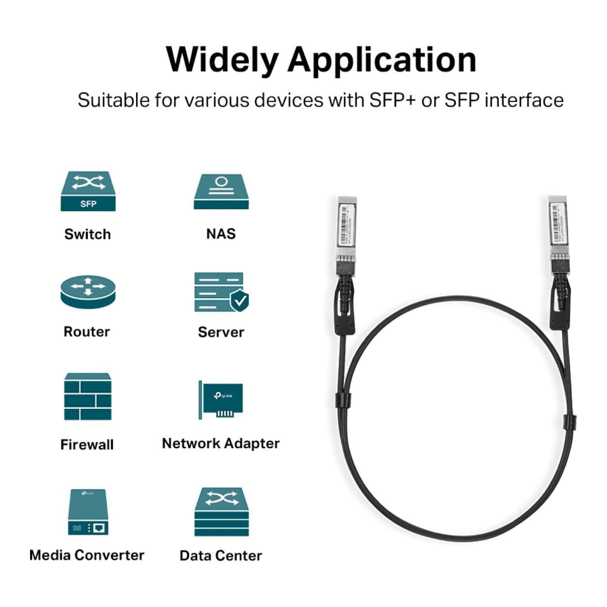 TP-Link Omada TL-SM5220-1M 1m 10Gbps SFP+ Direct Attach Cable