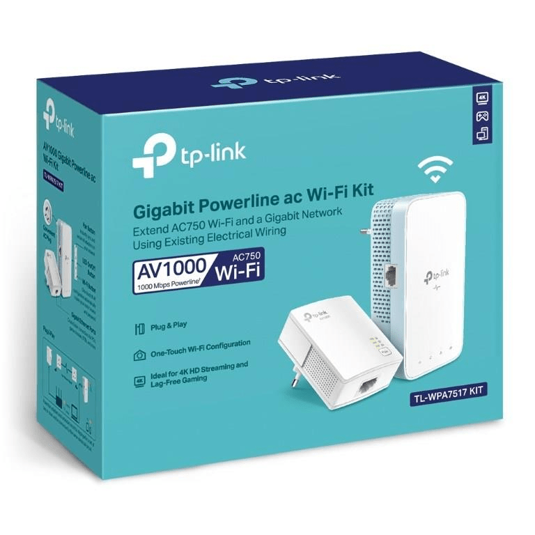 TP-Link TL-WPA7517 Kit AV1000 Gigabit Powerline AC Wi-Fi Extender
