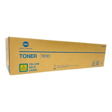 Konica Minolta TN715Y Yellow Toner Cartridge 45,000 pages Original TN-715Y Single-pack
