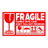 UniQue Fragile 90 x 50mm Label Sticker Roll 500 Labels TOT1626