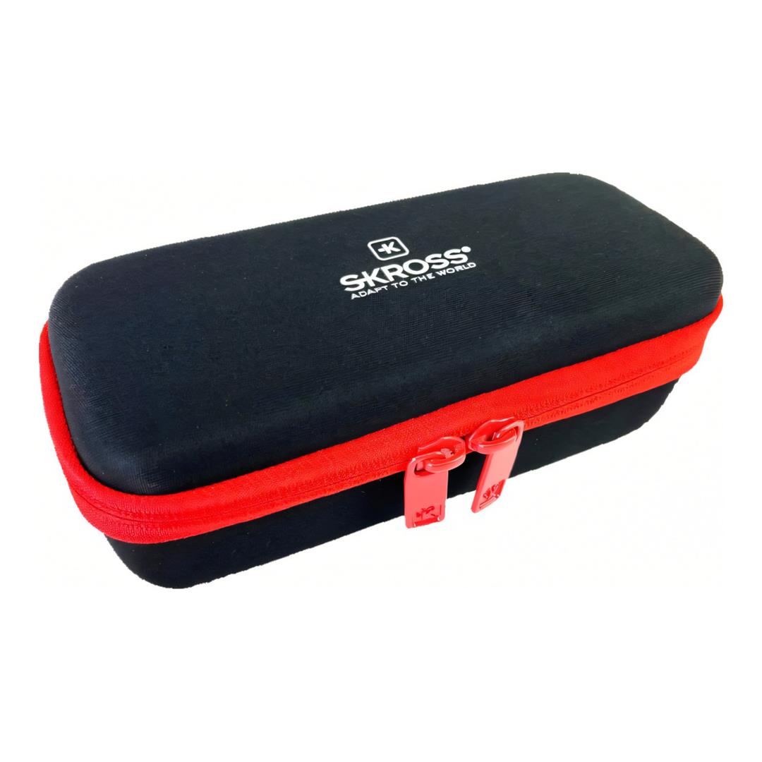 Skross Power Case Black and Red Fabric TRAVEL-POWER-CASE