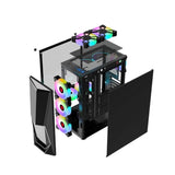Armaggeddon Tritron 1 ATX Gaming PC Case with 3xARGB Fans Black TRITON1BLK