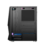 Armaggeddon Tritron 1 ATX Gaming PC Case with 3xARGB Fans Black TRITON1BLK